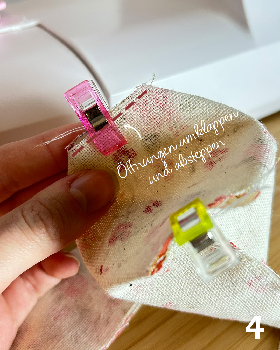 Hasenkorb zu Ostern nähen: Boden formen